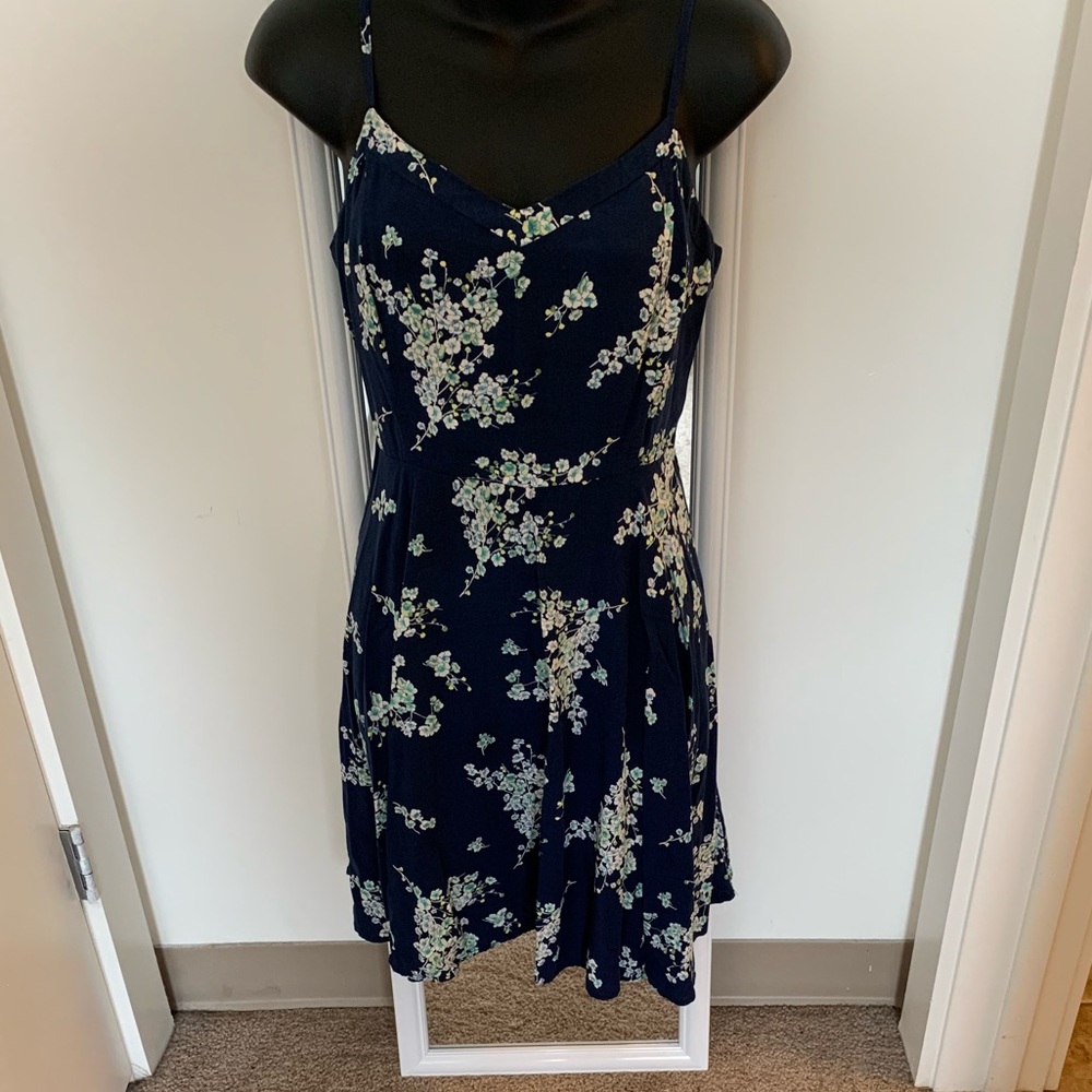 Strappy Floral Skater Dress